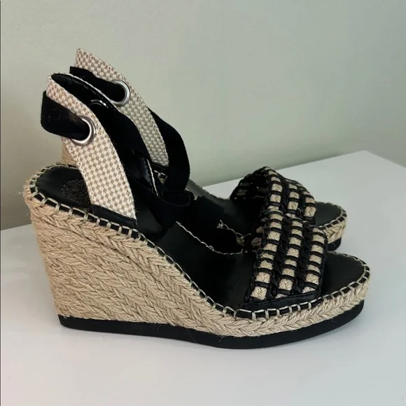 Vince Camuto Mediterranean Black Espadrille Wedges – NWOT - Picture 3 of 11